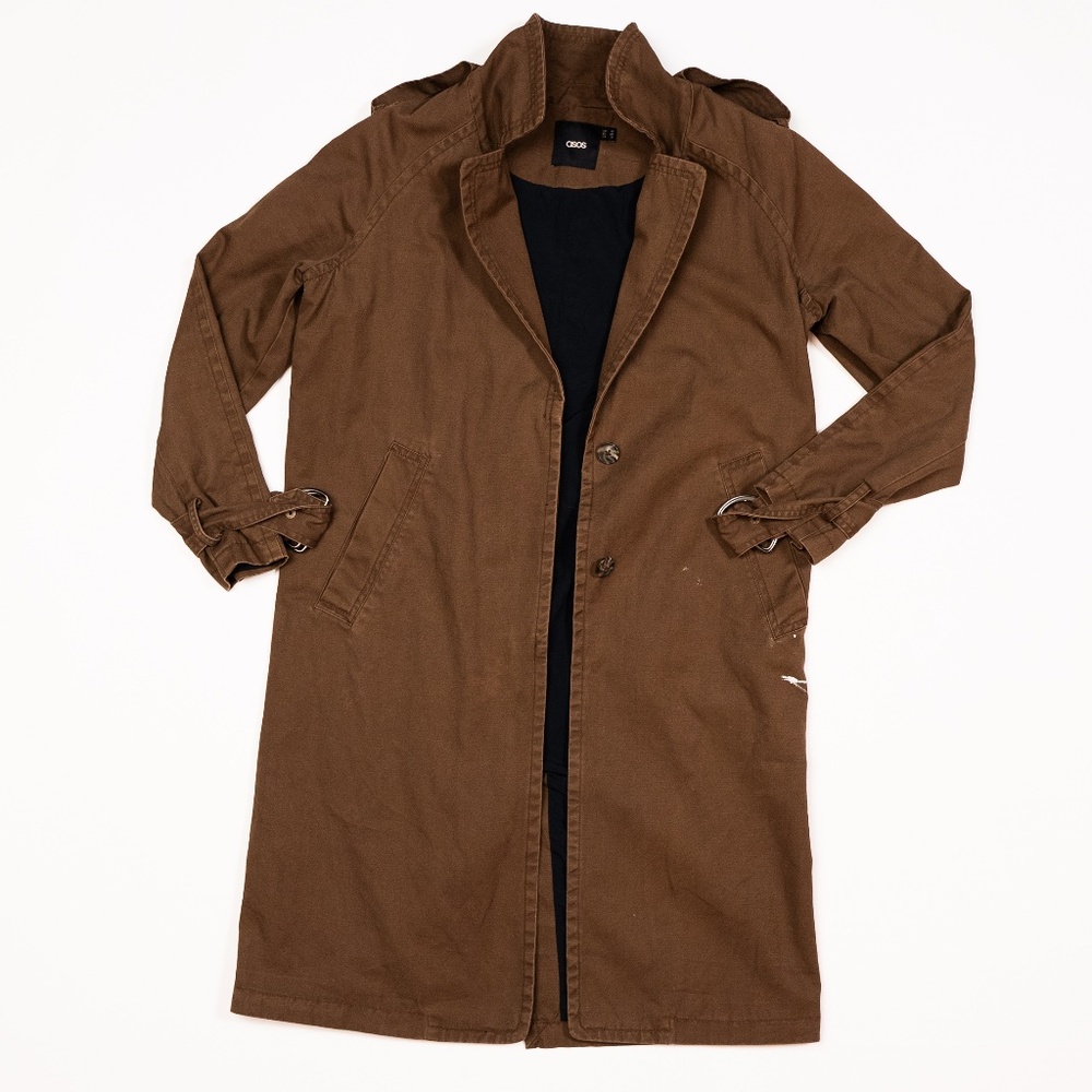 ASOS Women's Brown Trench Coat US Size 6
